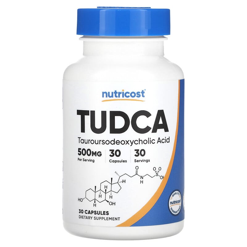 Nutricost, TUDCA, 500 mg, 30 Capsules - Medaid International