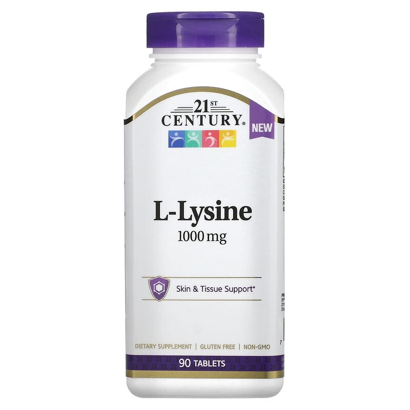 21st Century, L-Lysine, 1,000 mg, 90 Tablets - Medaid