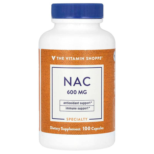 The Vitamin Shoppe, NAC, 600 mg, 100 Capsules - Medaid International