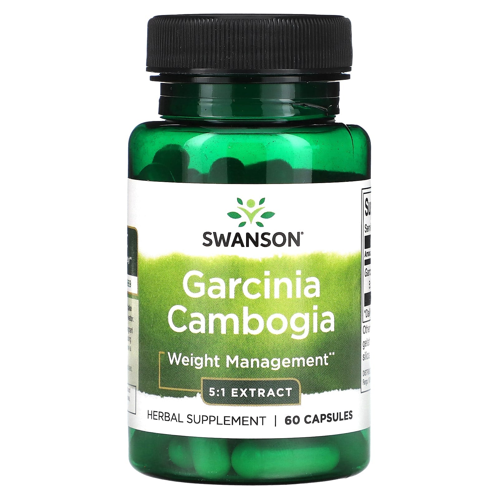 Swanson, Garcinia Cambogia 5:1 Extract, 60 Capsules - Medaid International