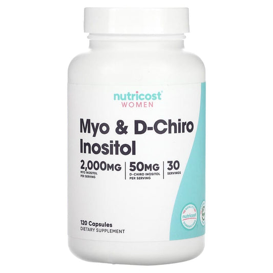 Nutricost, Women, Myo & D-Chiro Inositol, 120 Capsules - Medaid International