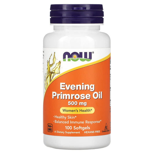 NOW Foods, Evening Primrose Oil, 500 mg, 100 Softgels - Medaid International