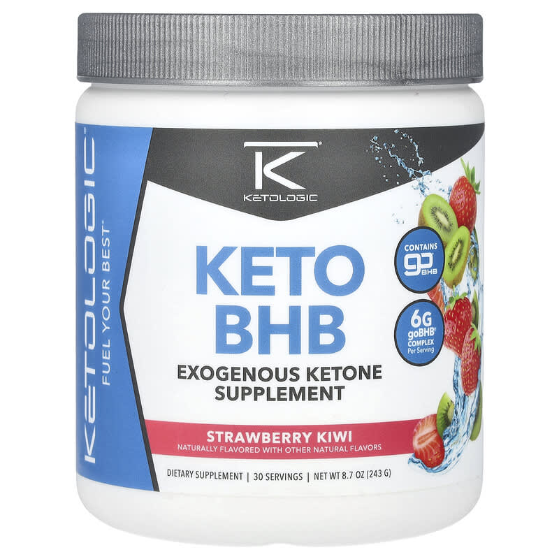 KetoLogic, Keto BHB, Strawberry Kiwi, 8.7 oz (243 g) - Medaid International