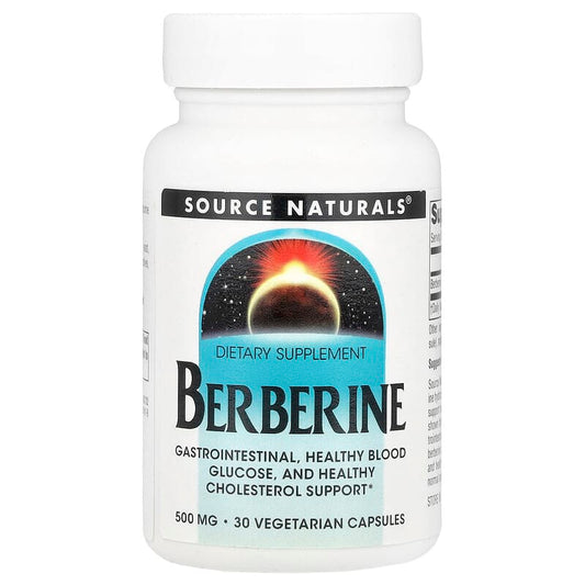 Source Naturals, Berberine, 500 mg , 30 Vegetarian Capsules - Medaid International