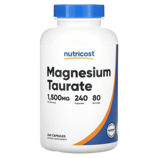 Nutricost, Magnesium Taurate, 1,500 mg , 240 Capsules - Medaid International