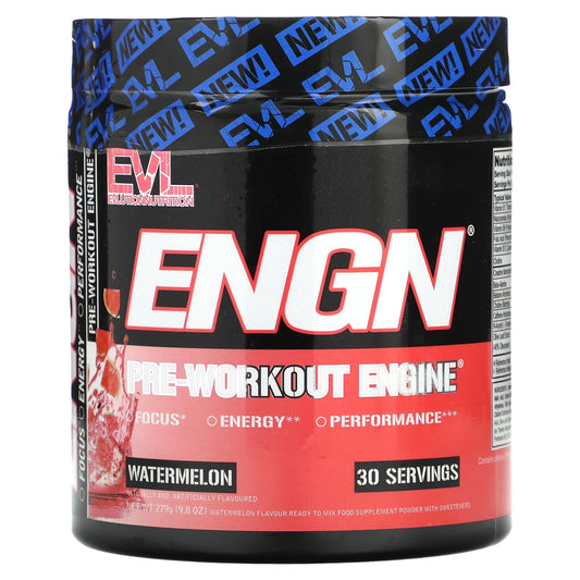 EVLution Nutrition, ENGN, Pre-Workout Engine, Watermelon, 9.8 oz (279 g) - Medaid International