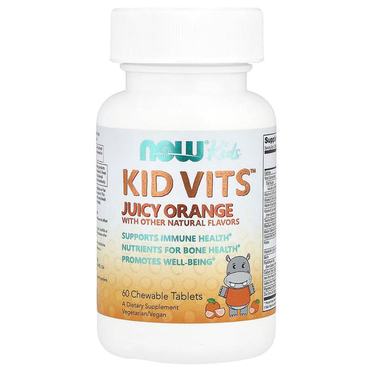 NOW Foods, Kids Multivitamins, Juicy Orange, 60 Chewable Tablets - Medaid International