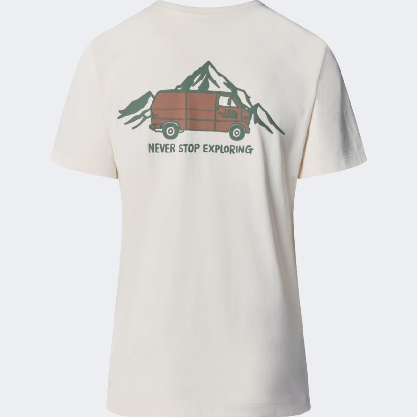 The North Face Outdoor Graphic Women Lifestyle T-Shirt White Dune - Medaid International