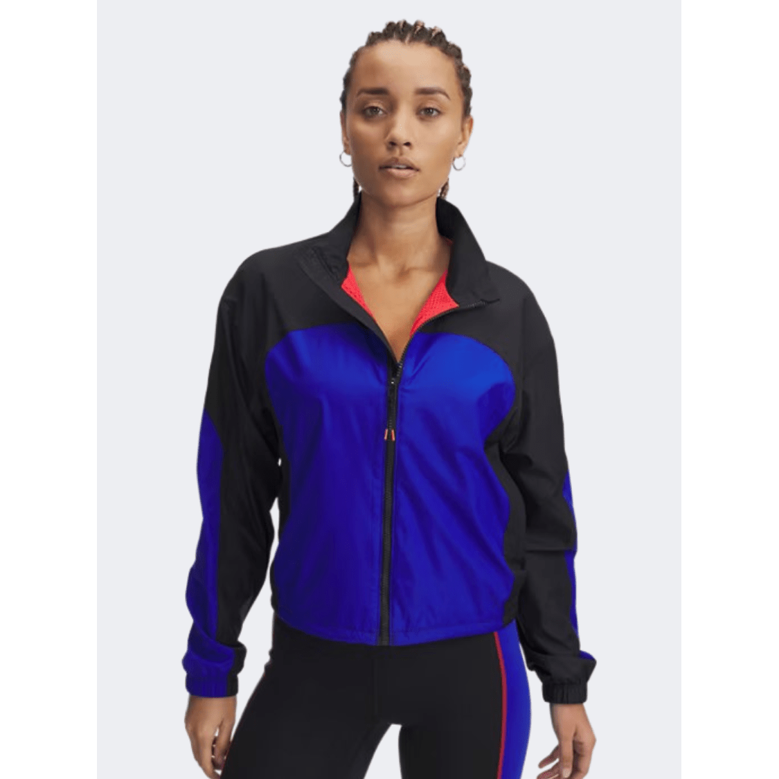 Under Armour Project Rock Woven Women Training Jacket Black Royal - Medaid International