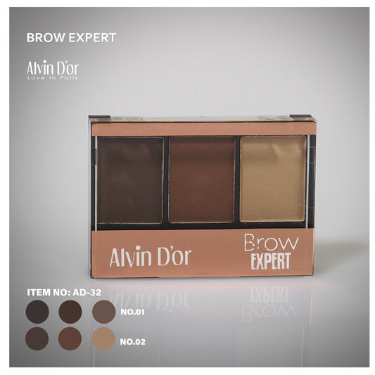 Alvin D'Or Ad-32 Brow Expert Eyebrow Powder - Medaid