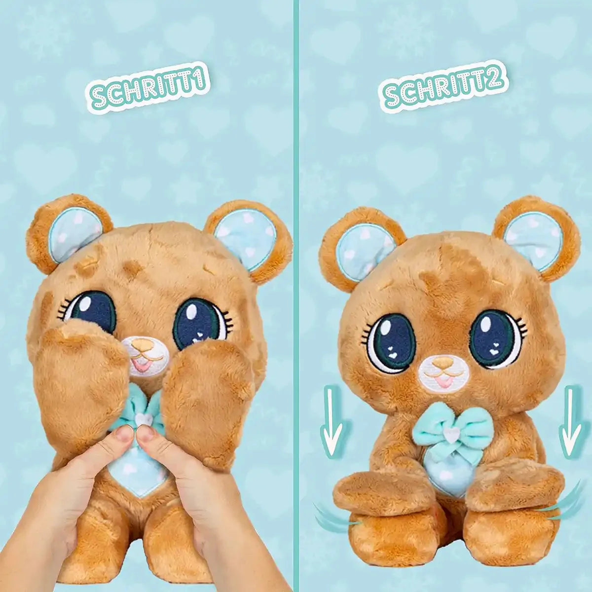 PEEKAPETS BROWN BEAR Plushie by Toypro - Medaid International