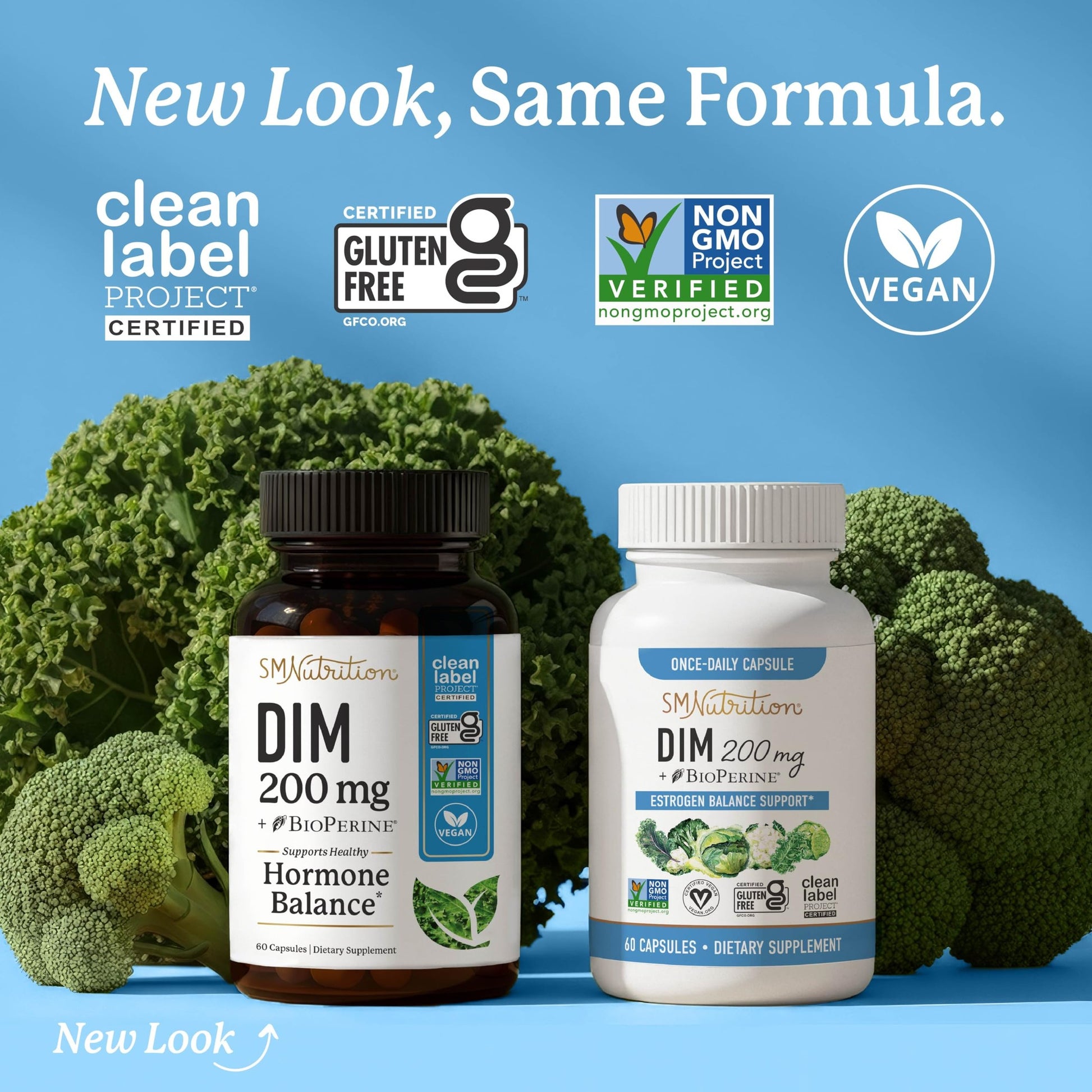 DIM Supplement 200 mg | Estrogen Balance for Women & Men | Hormonal Acne, Hormone Balance, Menopause & Antioxidant Support | Clean Label Project Certified, Vegan & Soy Free Diindolylmethane | 60 Ct. - Medaid International