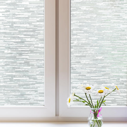 Window Privacy Film, Frosted Glass Window Film, Removable for Home Office, Static Cling Opaque Window Stickers, UV Blocking 11.6 x 78.7 Inches - Medaid International