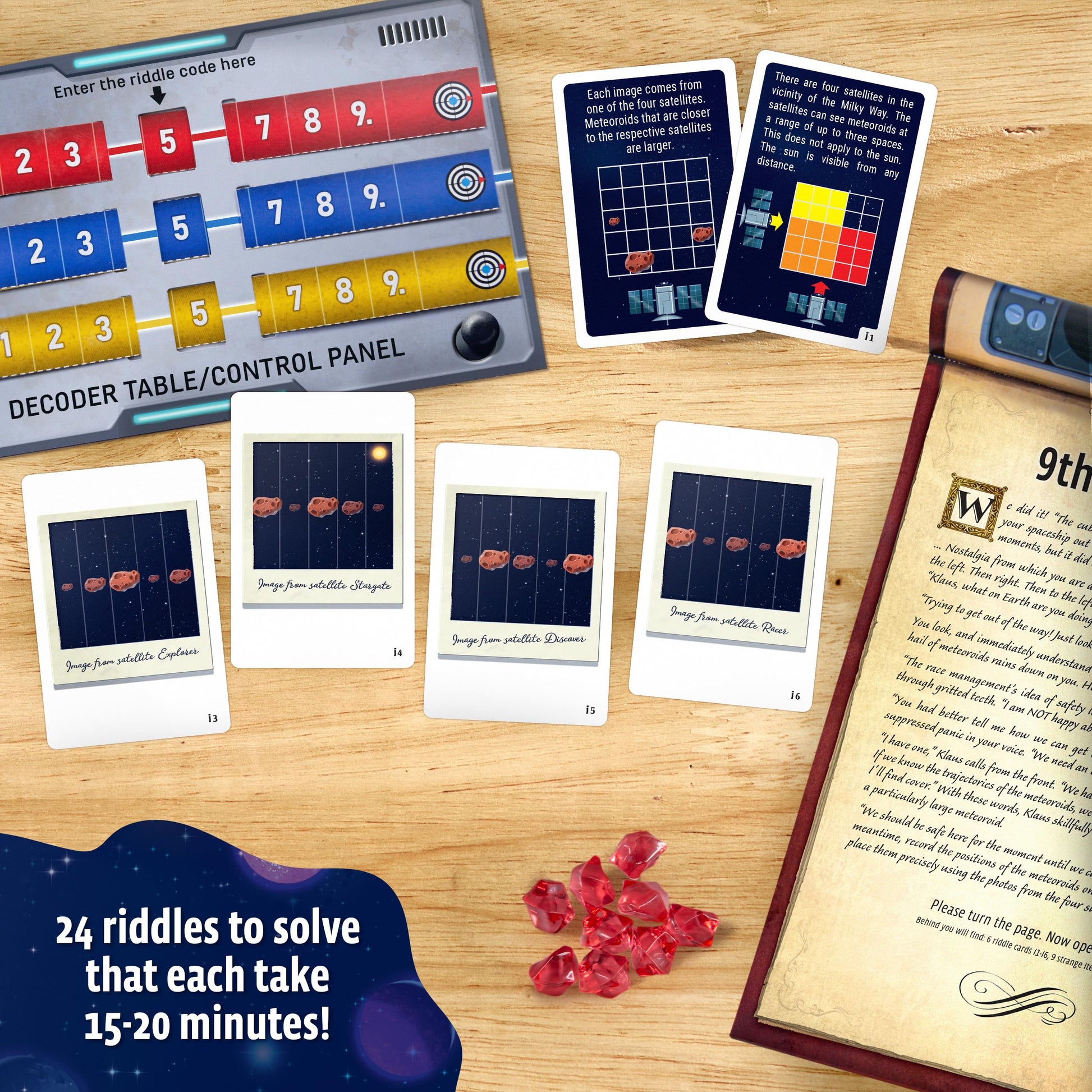 EXIT: The Game - Advent Calendar - The Intergalactic Race | Holiday Escape Room | 24 Days of Riddles | Christmas Traditon | Space Game - Medaid International