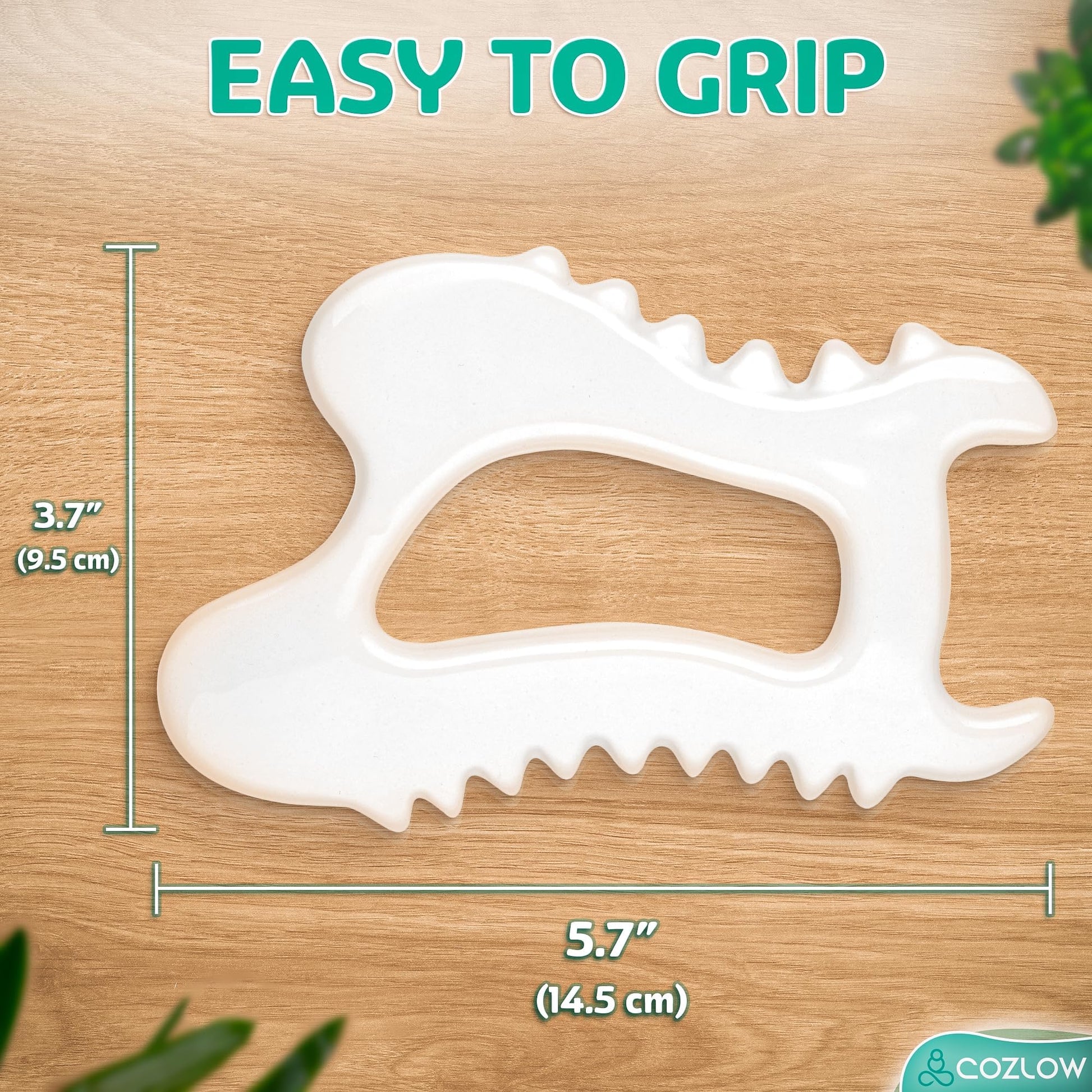 COZLOW Ceramic Gua Sha Massage Tool for Face & Body - Premium Muscle Scraping Tool for Lymphatic Drainage & Fascia Massage - Trigger Point Massager for Body Sculpting & Contouring - Medaid International