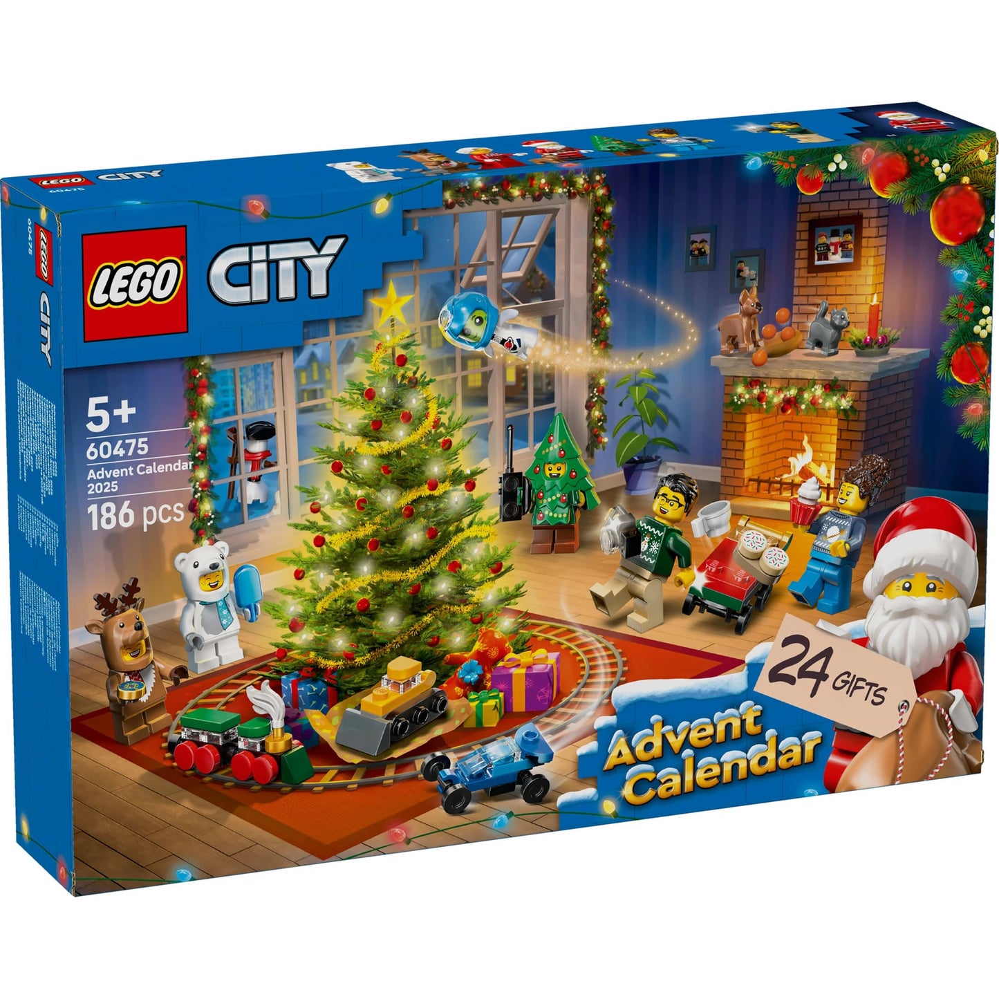 Lego City 60475 LEGO(R) City Advent Calendar 2025 Toy Birthday Present Blocks Educational Boys Girls Children 5 6 7 8 Years Old Mom Dad Christmas - Medaid International