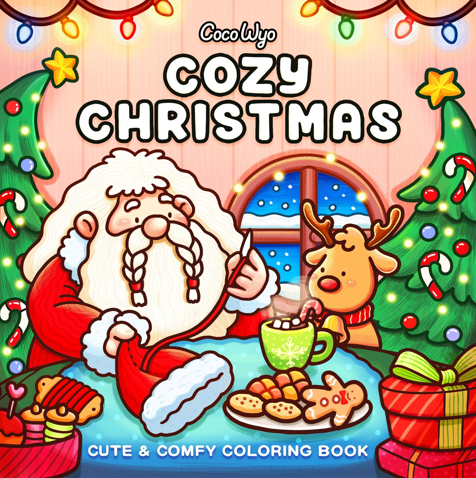 Cozy Christmas: Coloring Book for Adults and Kids (Cozy Spaces Coloring) - Medaid International