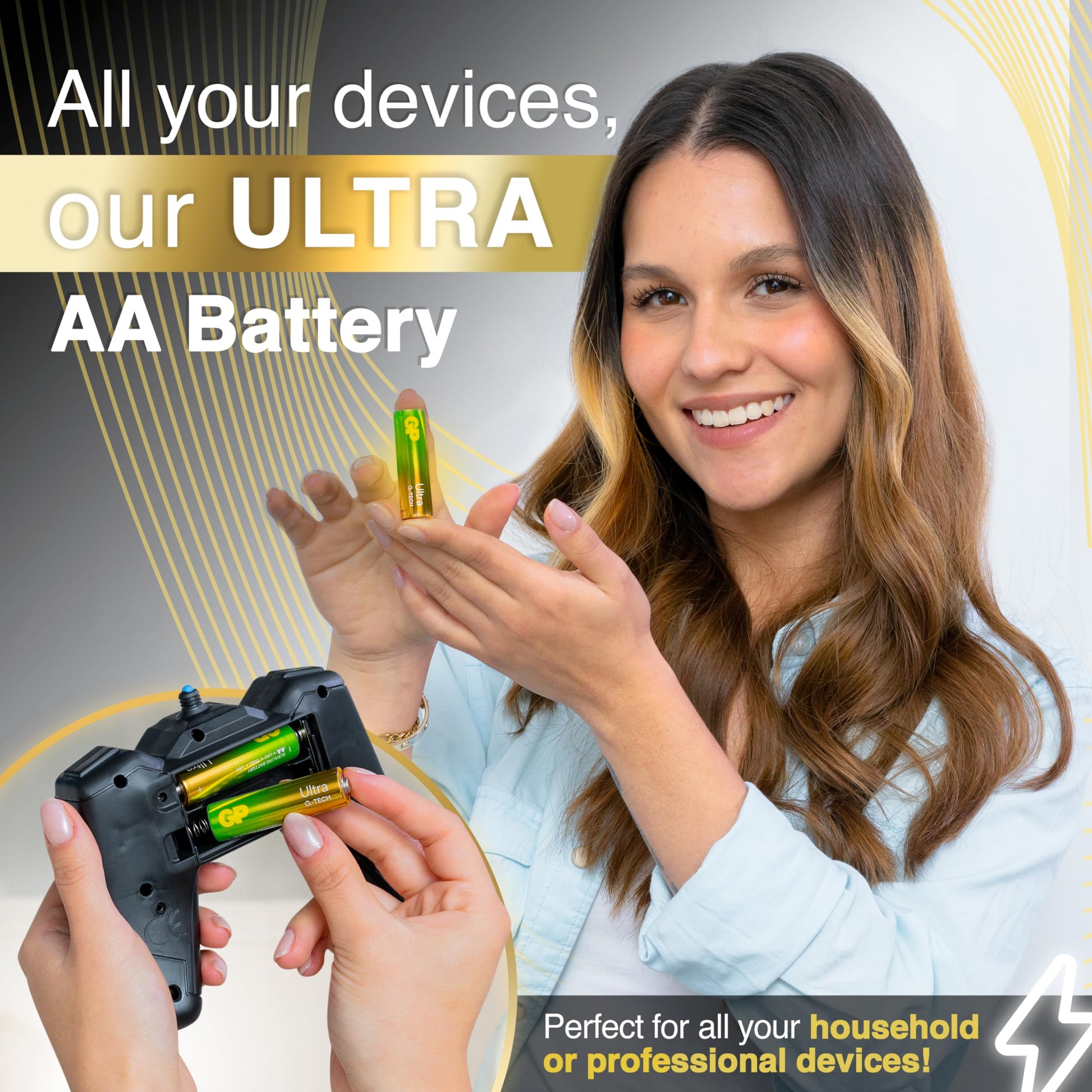 Batteries Ultra Alkaline - 10 Year Shelf Life, Ideal for Everyday Hungry Devices, Long Lasting Power, Anti-Leakage Technology | Also Known as LR06, MN1500, 15A, AM3 - Medaid International