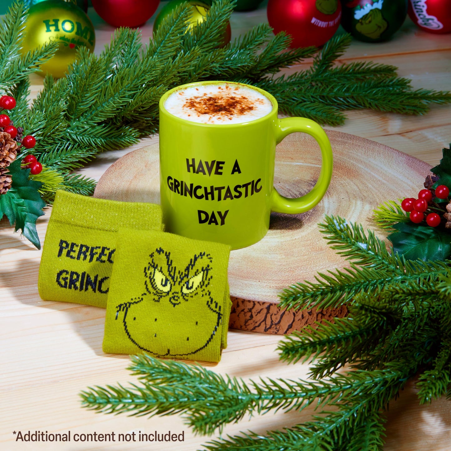 The Grinch Mug and Socks Gift Set for Women Men Teenagers Ceramic Cup for Coffee Tea Novelty Holiday Christmas Gifts Secret Santa - Medaid International