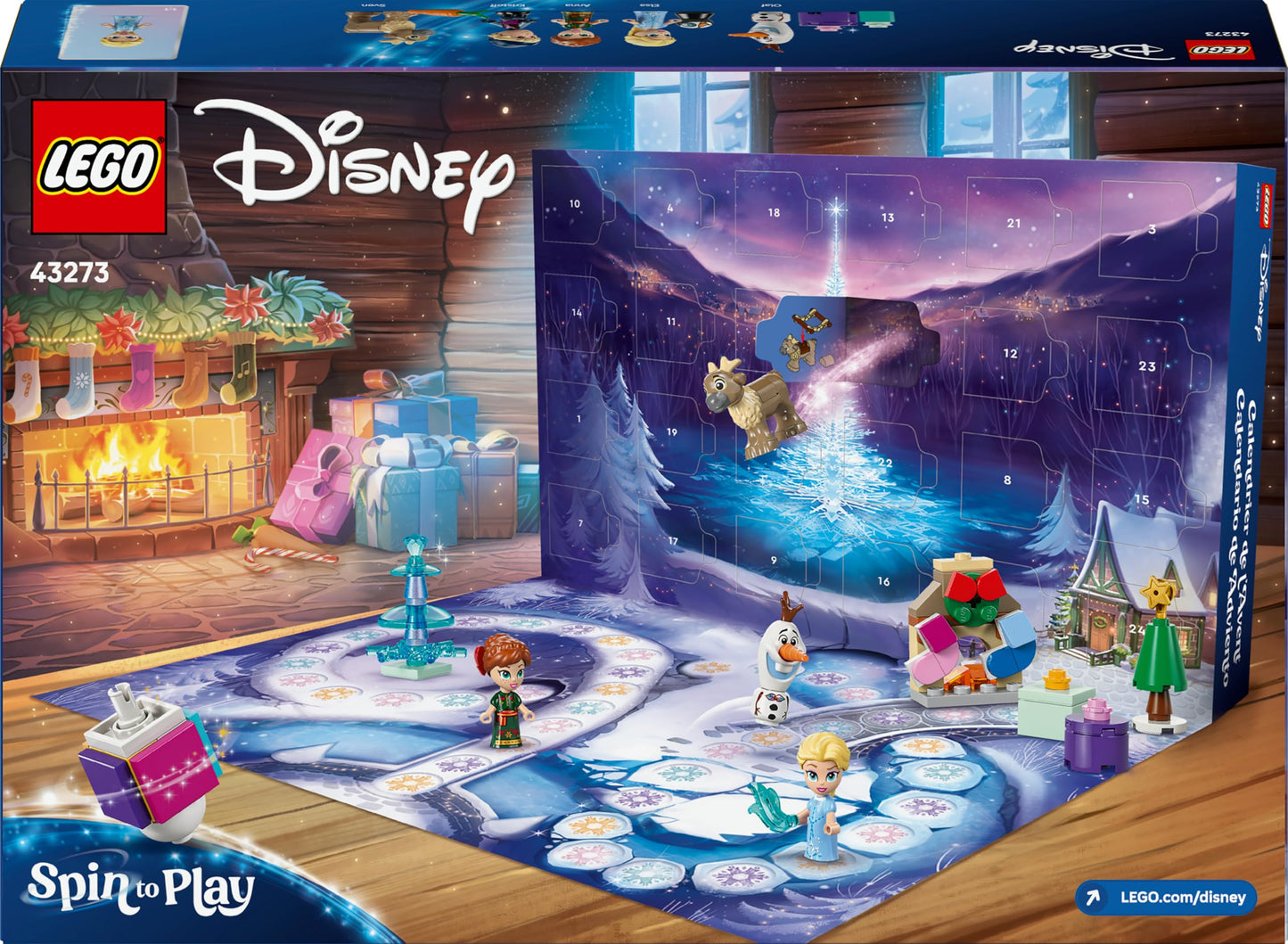 Lego 43273 Disney Princess LEGO(R) Disney Frozen Advent Calendar 2025 Toy Birthday Present Blocks Educational Girls Boys Children 5 6 7 8 Christmas Disney Goods - Medaid International