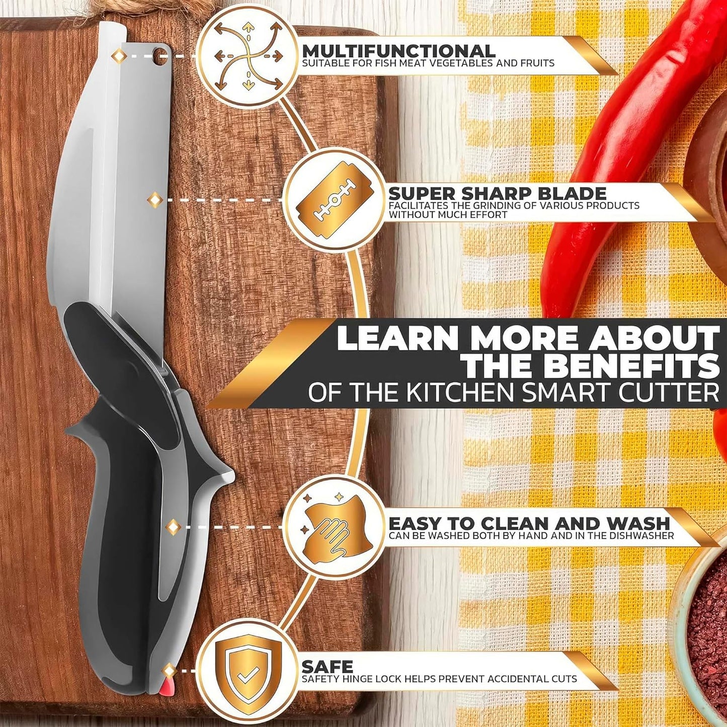 Scissors with Built-In Cutting Board