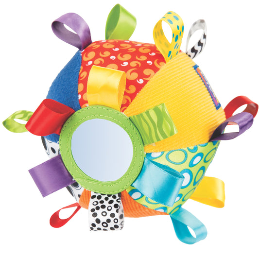Playgro Kick & Play Loopy Loops Ball - Interactive Sensory Development Toy for Babies 3+ Months - Boosts Touch, Movement Skills with Fun Football Design - Crawling Baby Toy - Medaid International