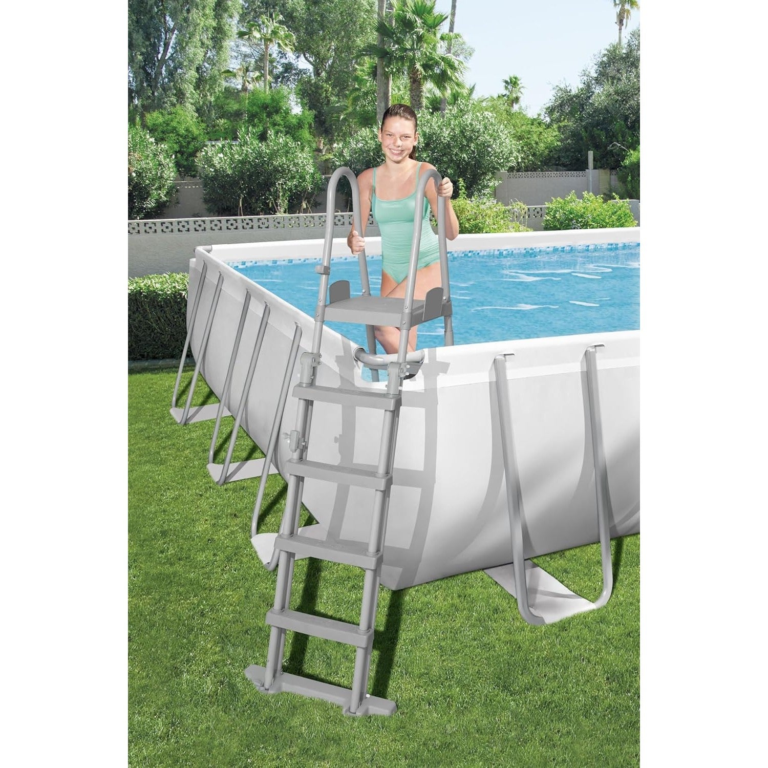 Power Steel Rectangular Pool Set, 732 x 366 x 132 cm - Medaid International