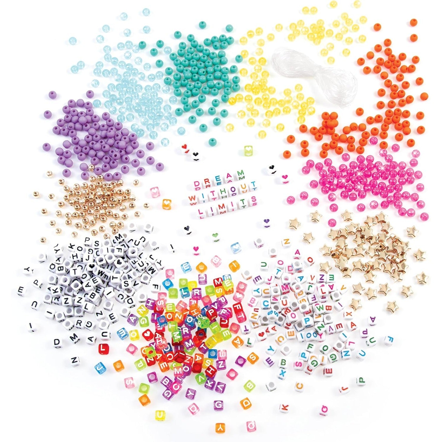 Alphabet Bead Bracelet Set - 1008pc DIY Jewelry Kit - Medaid International
