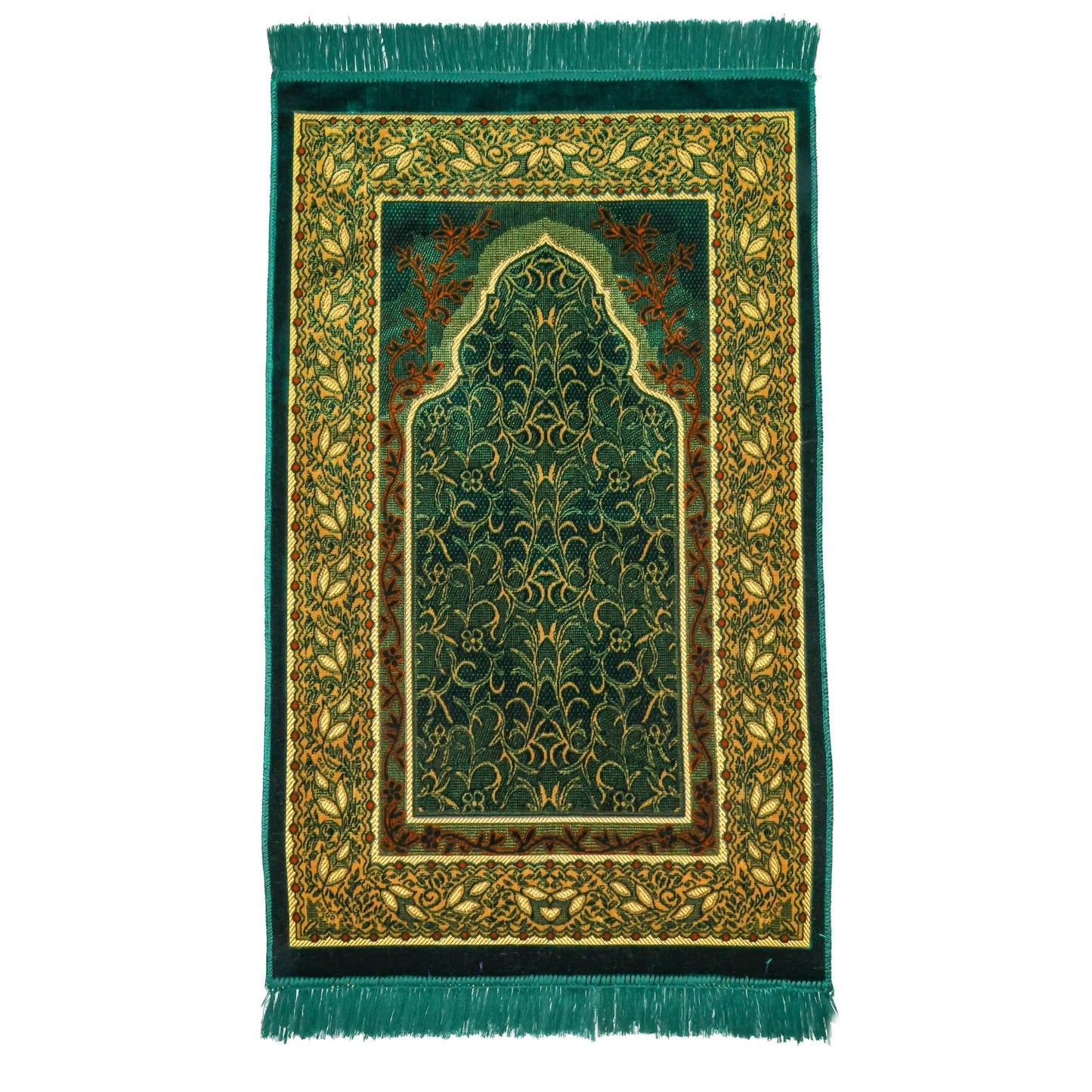 FIRASET Muslim Prayer Rug, Soft Plush Thin Islamic Prayer Mat, Janamaz, Sajada, Praying Carpet, Islamic Gift, Foldable Portable Turkish Prayer Mat for Men&Women, Lightweight Travel Prayer Rug, 26"x43" - Medaid International
