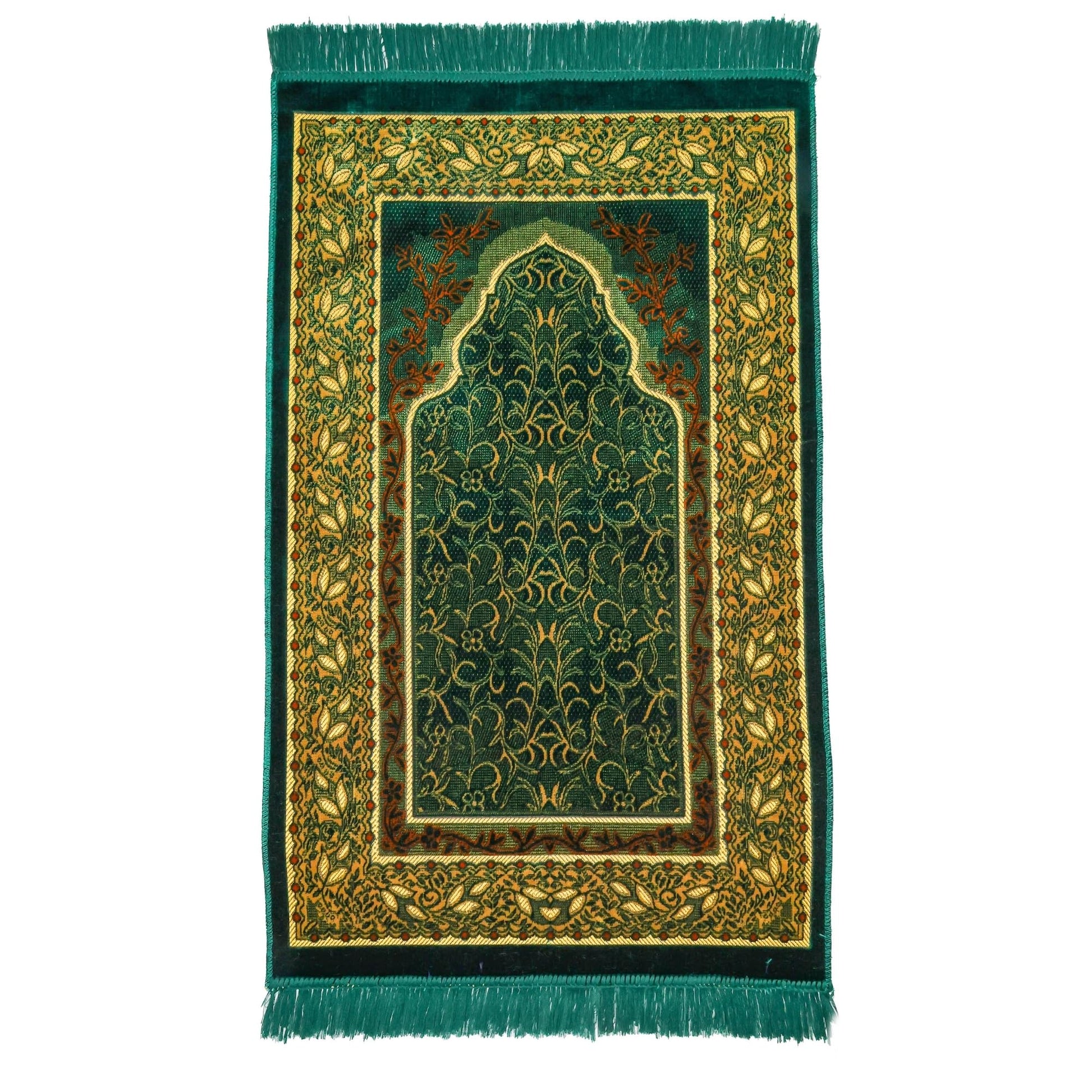 FIRASET Muslim Prayer Rug, Soft Plush Thin Islamic Prayer Mat, Janamaz, Sajada, Praying Carpet, Islamic Gift, Foldable Portable Turkish Prayer Mat for Men&Women, Lightweight Travel Prayer Rug, 26"x43" - Medaid International