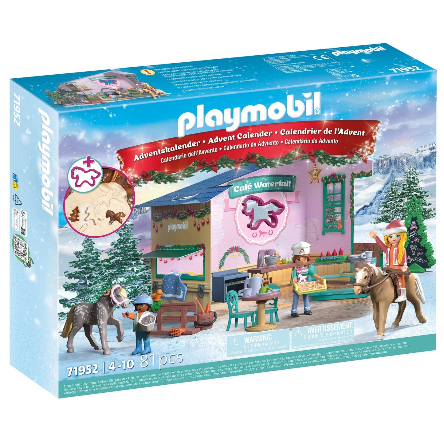 PLAYMOBIL Advent Calendar: Christmas at the Rider Café - Medaid International