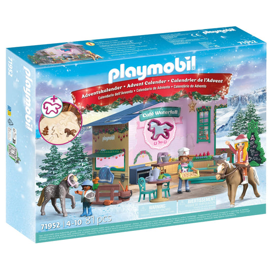 PLAYMOBIL Advent Calendar: Christmas at the Rider Café - Medaid International