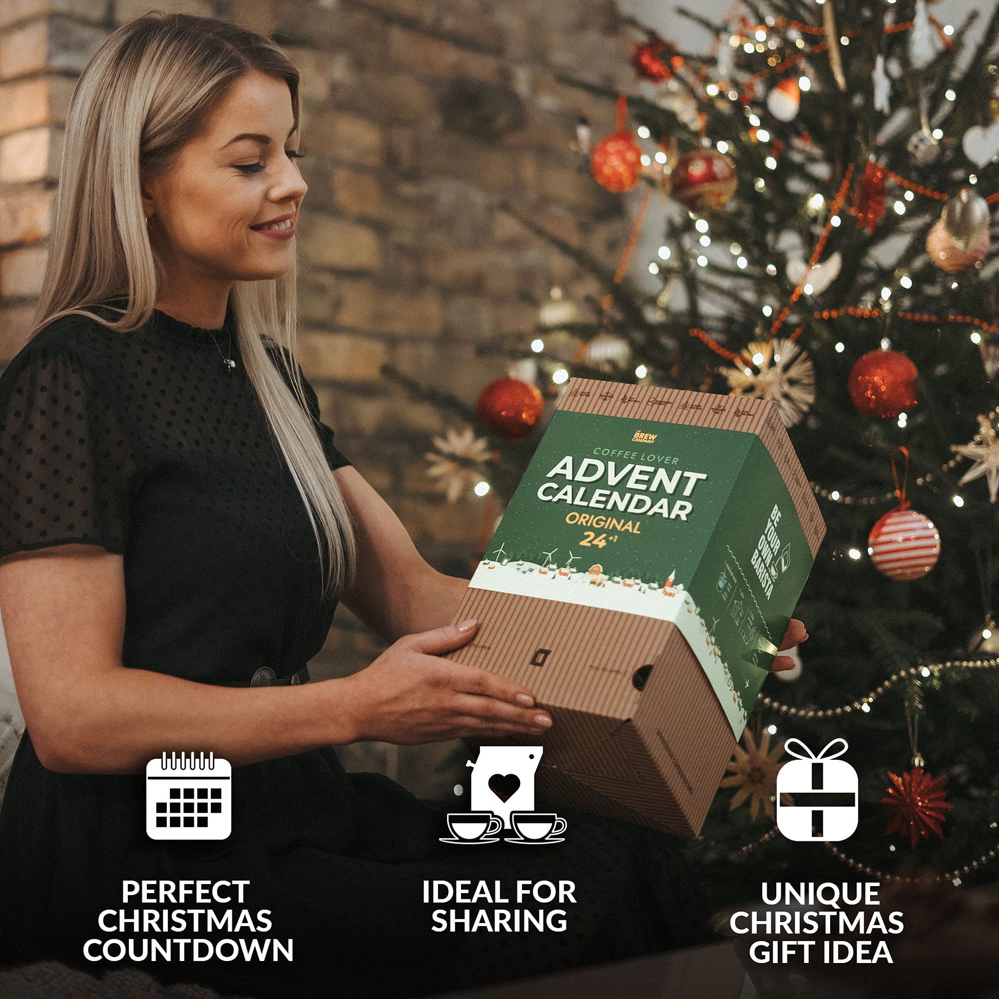 Coffee Advent Calendar 2024 for Men & Women - 25 World's Finest Single Estate Coffees | Christmas Countdown Advent Calendar 2024 for Adult with Unique Coffeebrewers | Coffee Gifts for Men & Women - Medaid International