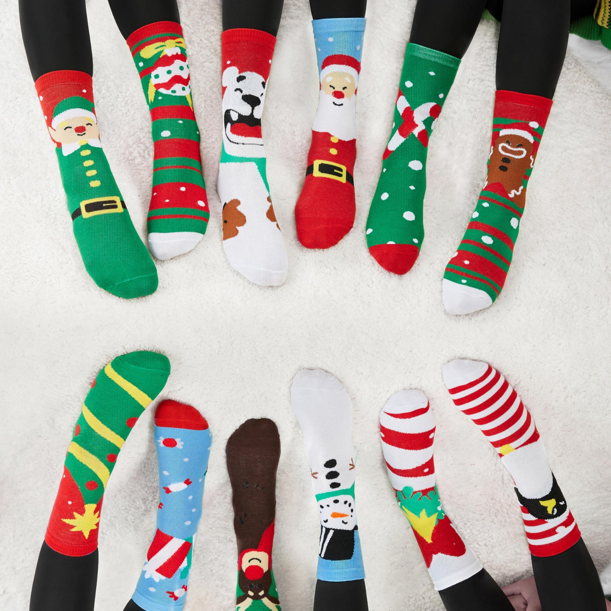 JOYIN 12 Pairs Christmas Socks for Women, Men with Box Christmas Gifts for Teens, Women and Men as Holiday Gifts - Medaid International
