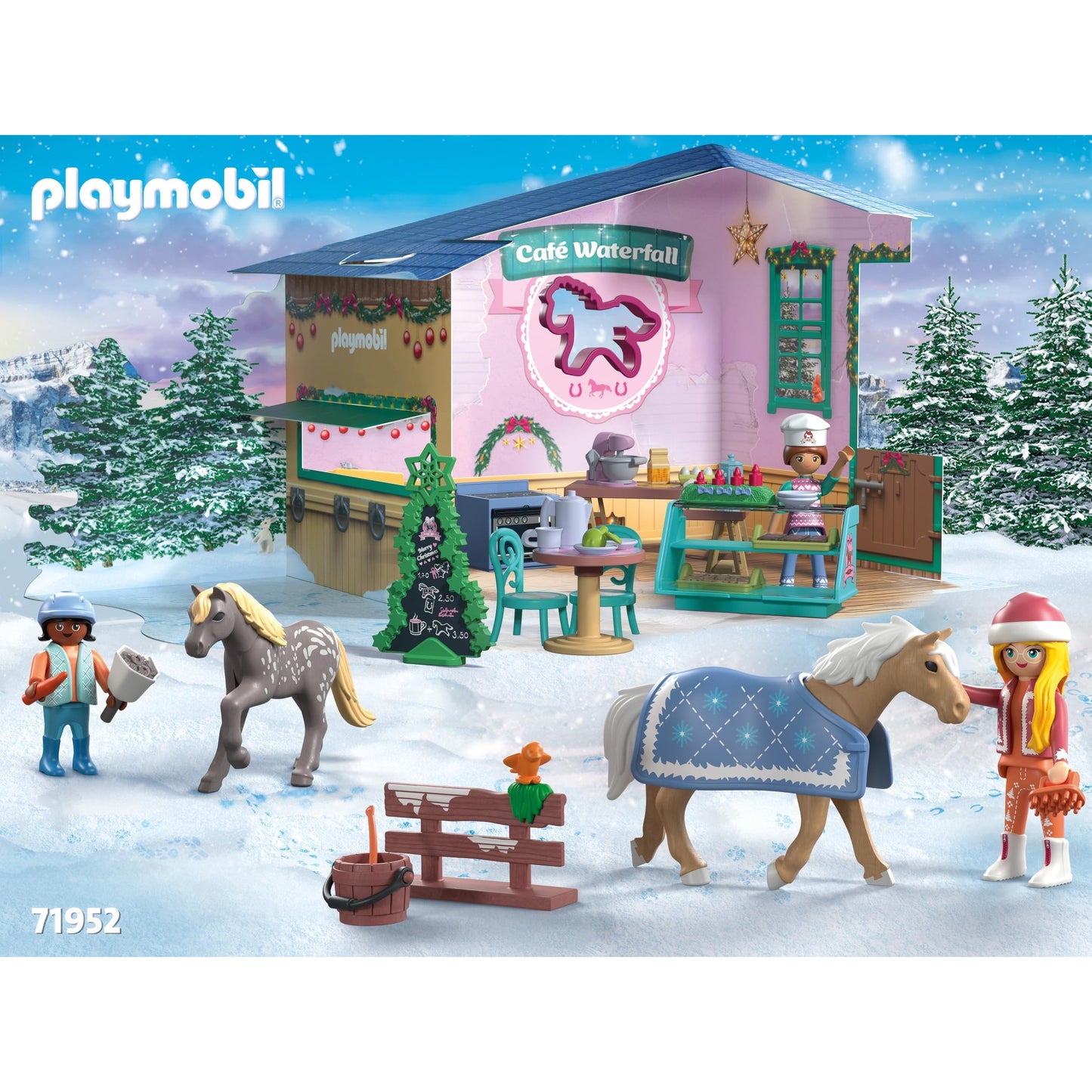 PLAYMOBIL Advent Calendar: Christmas at the Rider Café - Medaid International