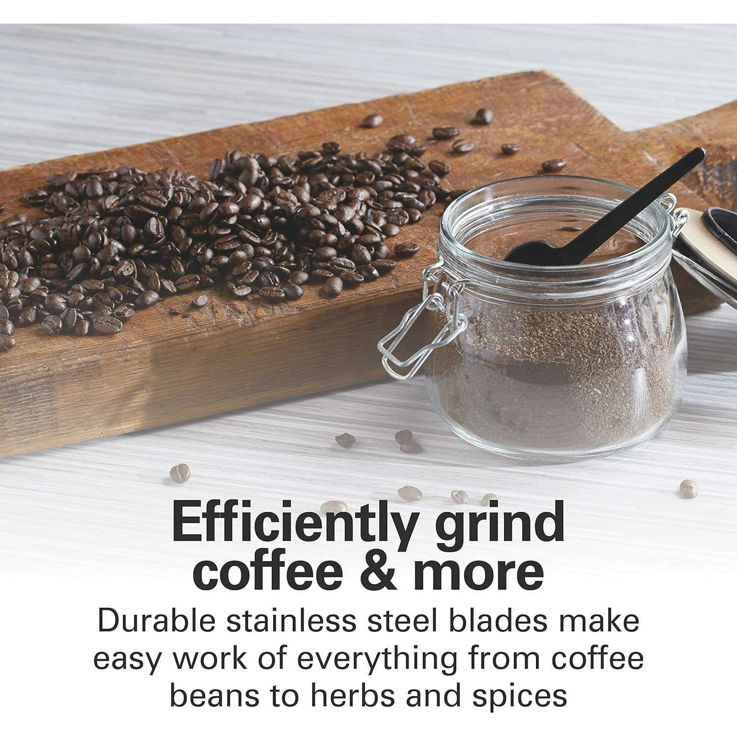 Custom Grind‚Ñ¢ Coffee Grinder, Removable Stainless Steel Chamber - Medaid International
