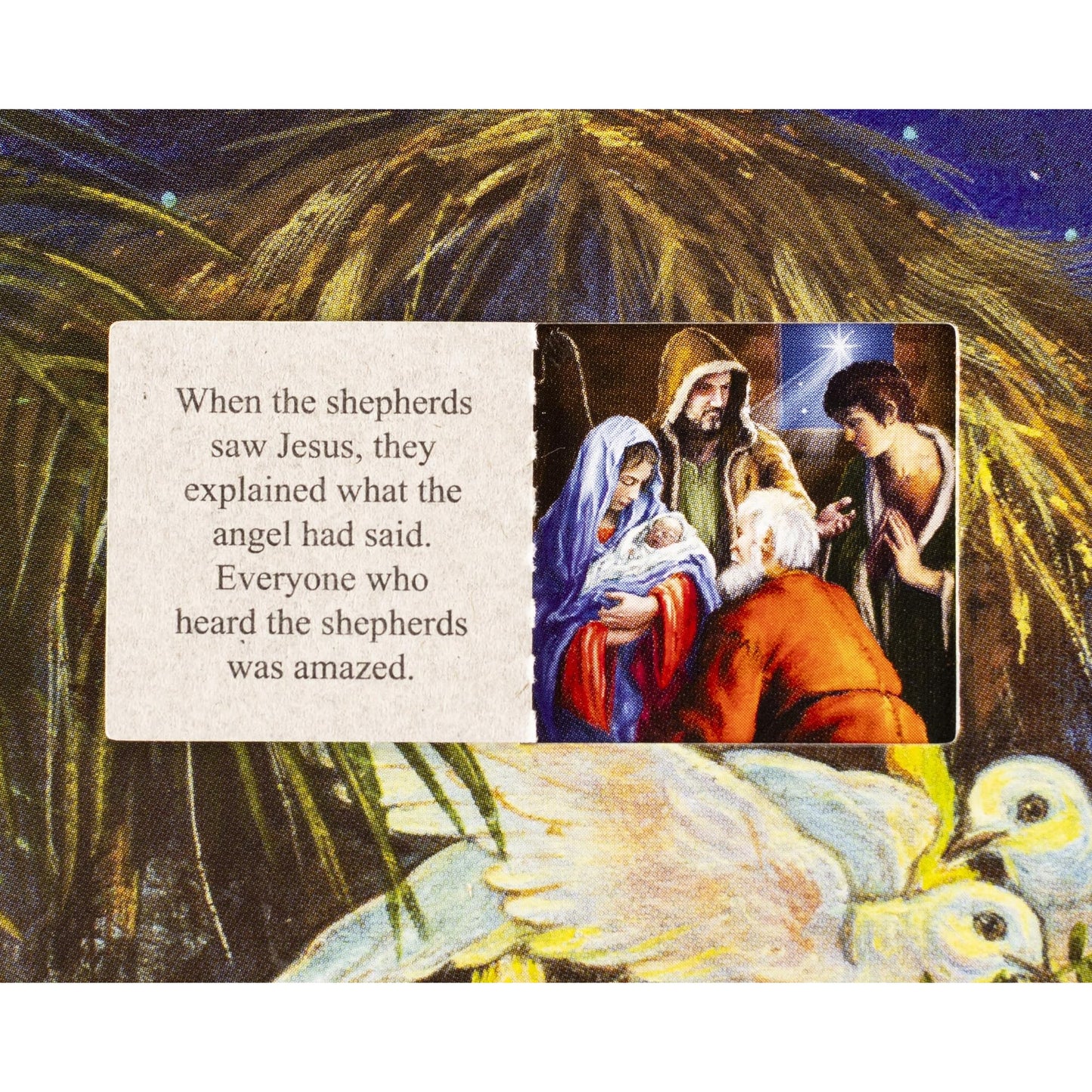 At the Manger Religious Advent Calendar (Countdown to Christmas) with Nativity Story by Vermont Christmas Company - Medaid International