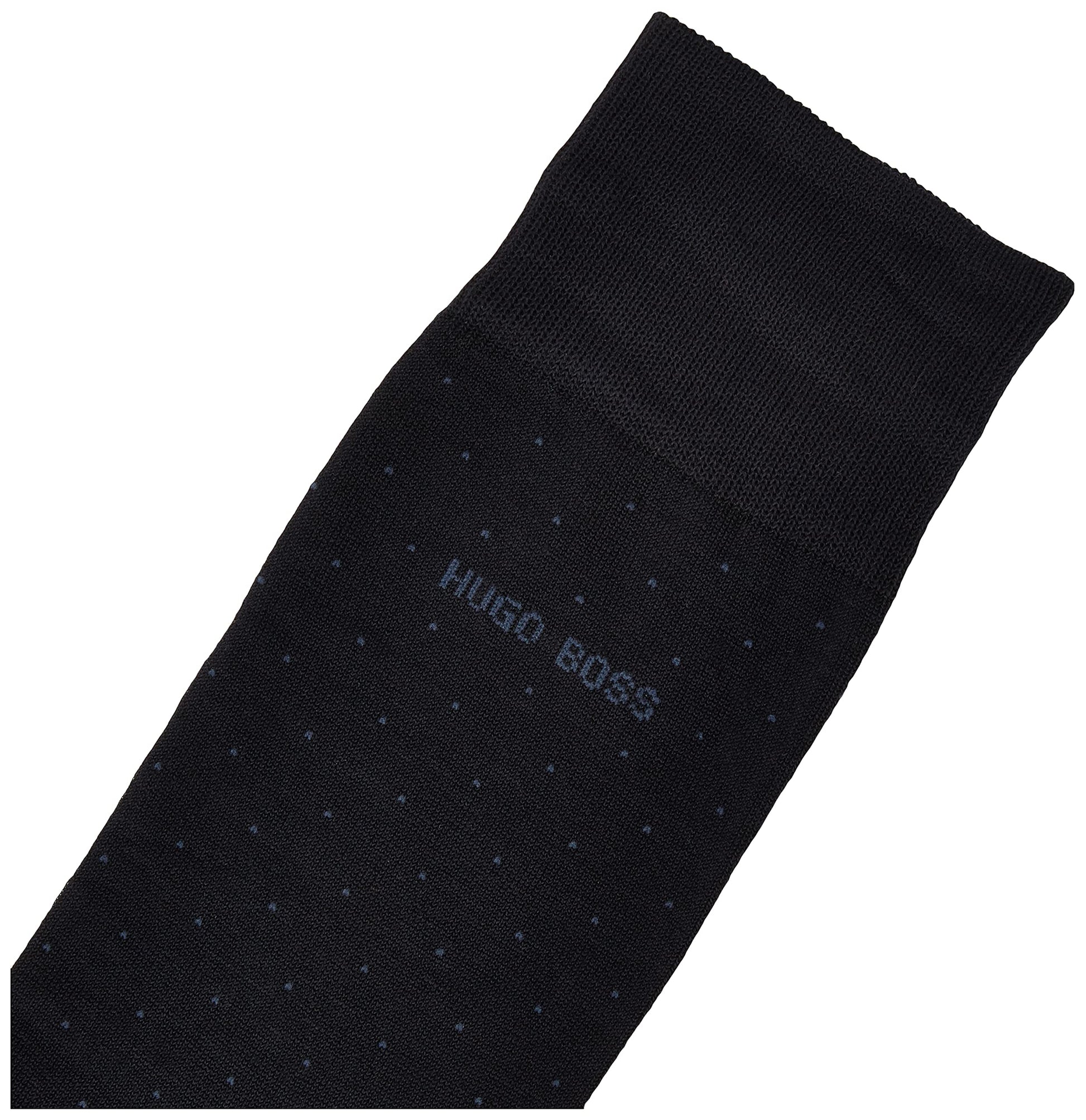 BOSS HUGO Men's George mercerized cotton pin dot dress sock Sockshosiery, navy blue, 7-13 - Medaid International