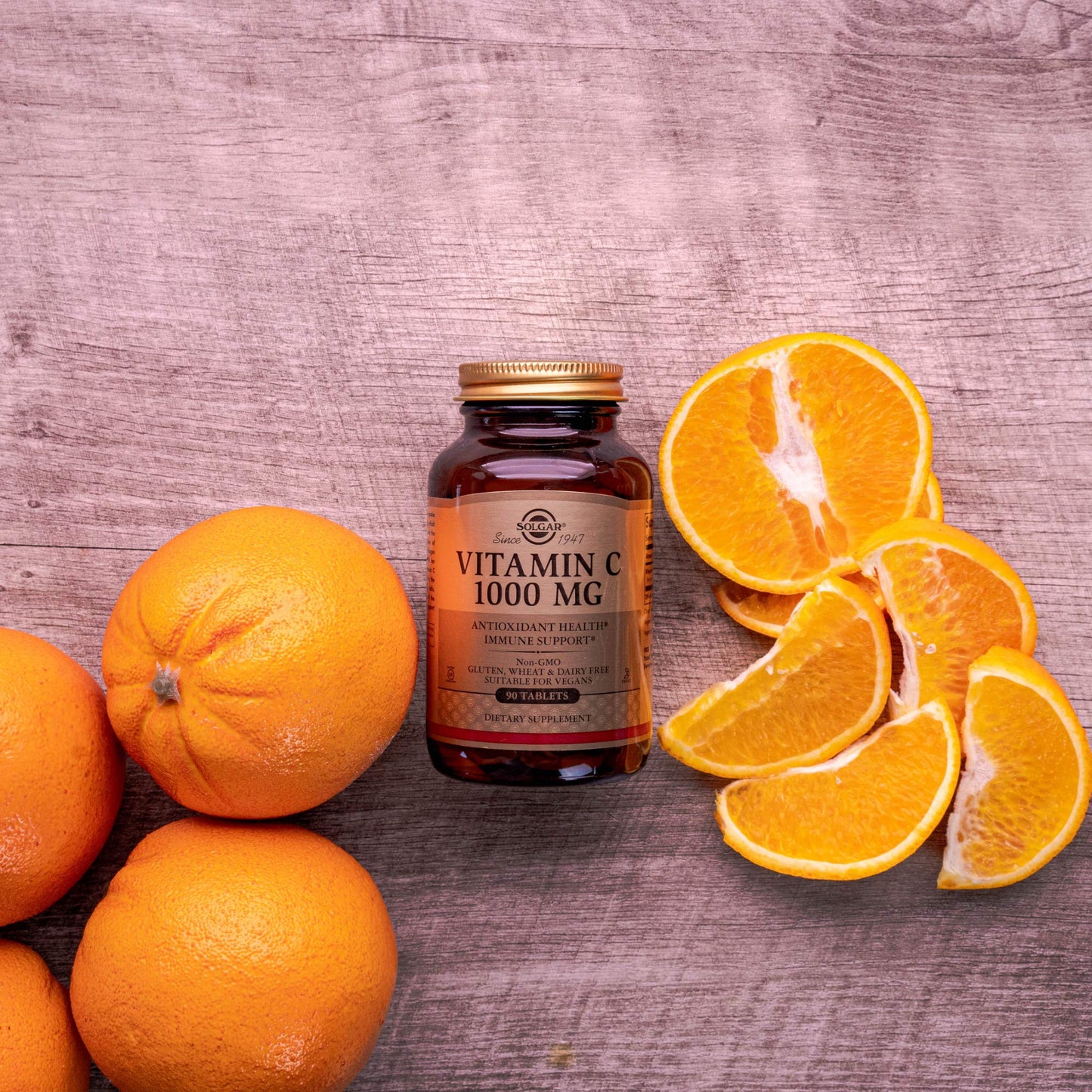 Solgar Vitamin C 1000 mg, 250 Vegetable Capsules - Antioxidant & Immune Support - Overall Health - Healthy Skin & Joints - Bioflavonoids Supplement - Non GMO, Vegan, Gluten No, Kosher - 250 Servings - Medaid International