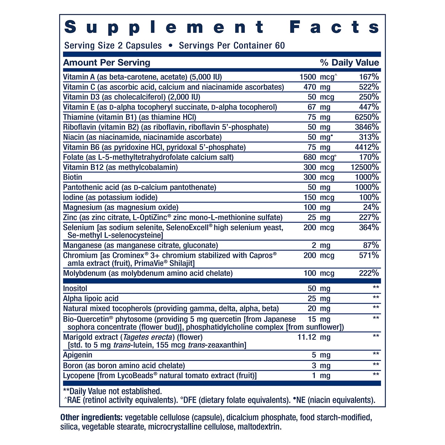 Life Extension Two-Per-Day Multivitamin, Vitamins B, C, D, zinc, Packed with Over 25 Vitamins, Minerals & extracts, Two-Month Supply, Non-GMO, Gluten-Free, 120 Capsules - Medaid International