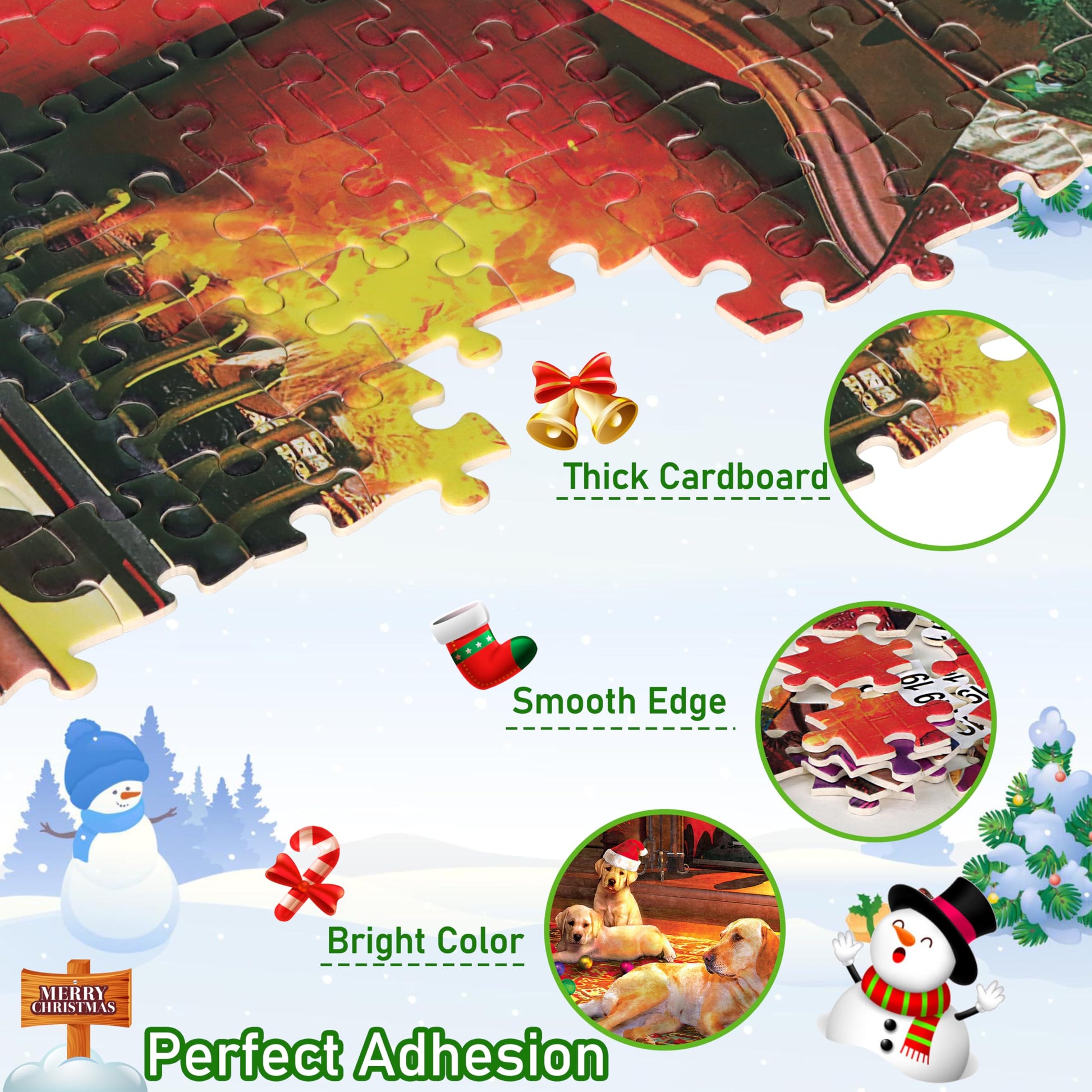 Bestbase Christmas Puppies Advent Calendar 2025 Jigsaw Puzzle - 24 Boxes Packing 1008 Pieces Holiday Puzzle for Adults and Kids, Christmas Countdown Puzzles Gift Decorations 27.5inx19.7in - Medaid International