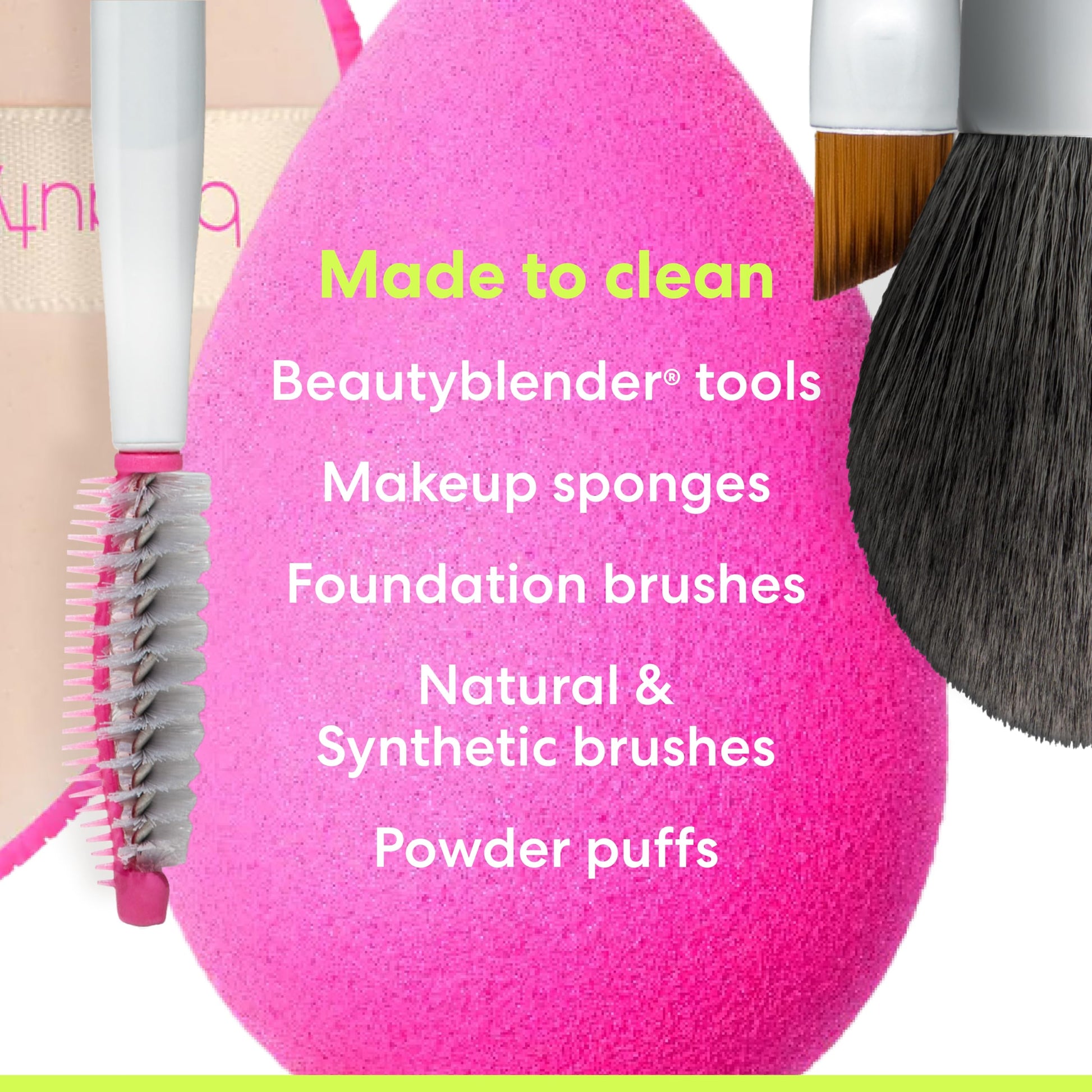 Beautyblender® | Blendercleanser® Solid Unscented Makeup Sponge & Brush Cleanser + Silicone Scrub Mat | Professional Cleansing Tool, Makeup Sponge Cleaner, Vegan & Cruelty Free, Made in USA - Medaid International