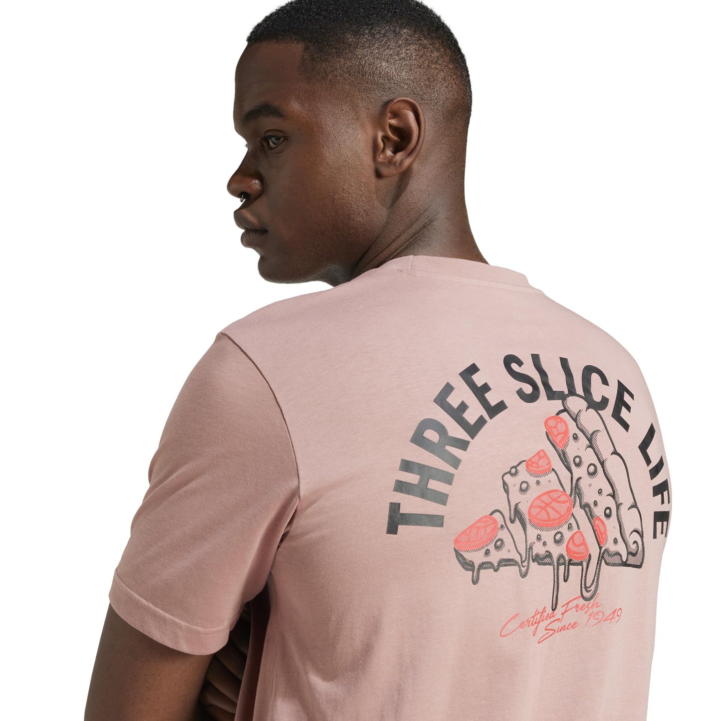 adidas Lounge Pizza Graphic T-Shirt Men's T-Shirt - Medaid International