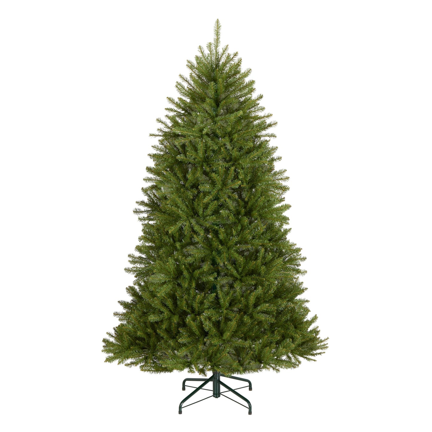 National Tree Company 6.5 ft Unlit Dunhill Fir Full Artificial Christmas Tree, 1,838 Tips, Includes Stand, Green - Medaid International