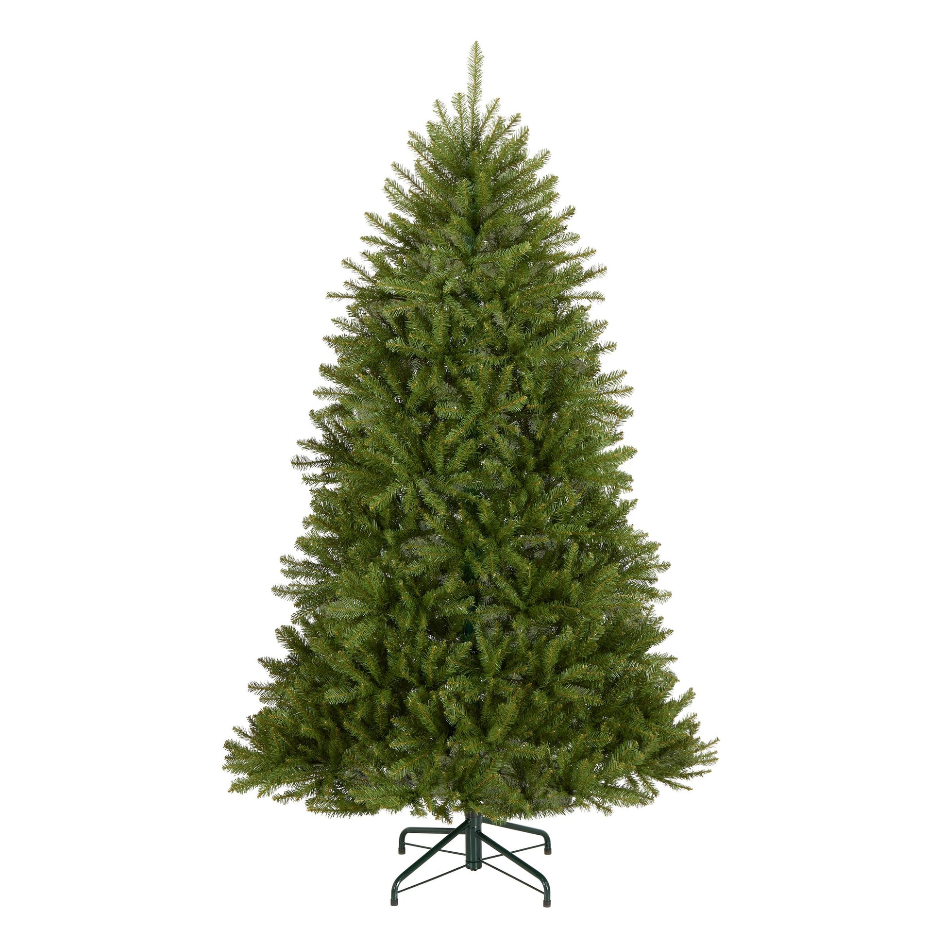 National Tree Company 6.5 ft Unlit Dunhill Fir Full Artificial Christmas Tree, 1,838 Tips, Includes Stand, Green - Medaid International