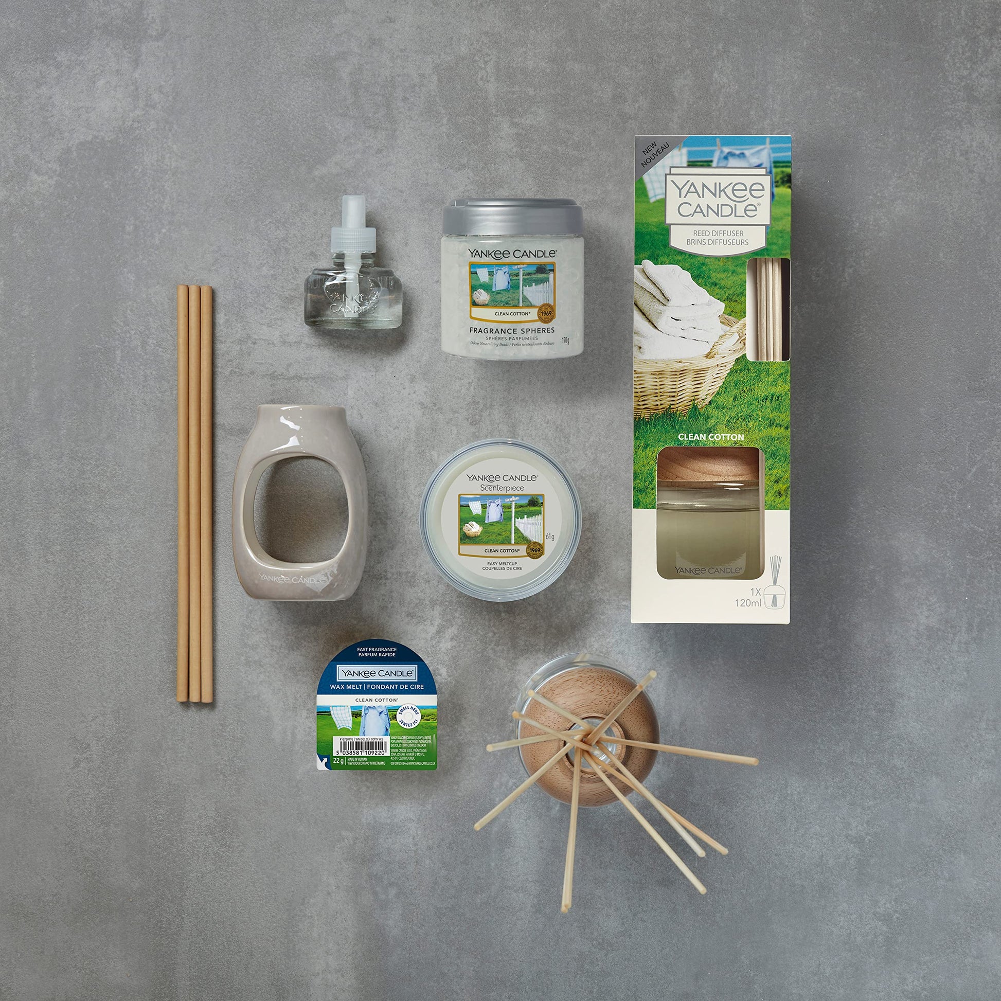 Yankee Candle Scenterpiece Easy MeltCup, Clean Cotton, for Electric Warmers - Medaid International