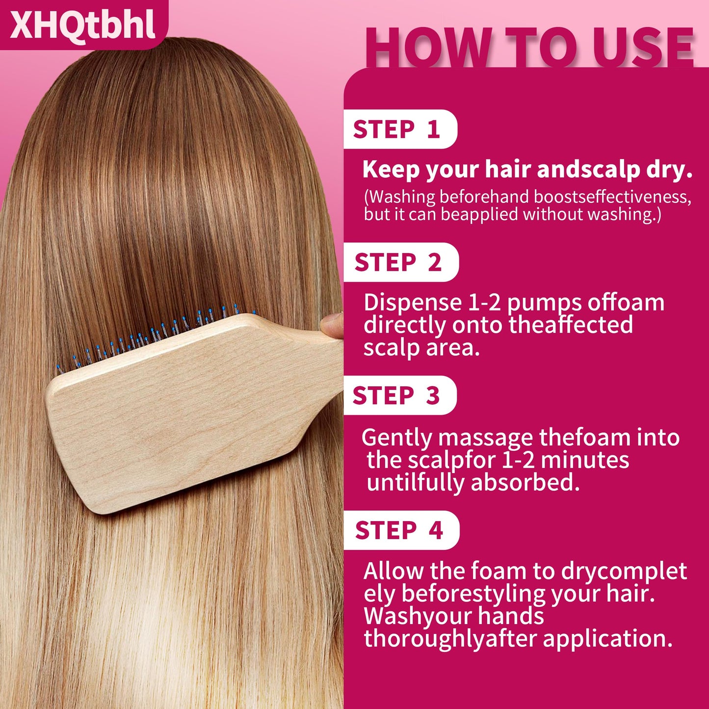 5% Minoxidil Foam for Women Hair Growth: Extra Strength Hair Regrowth Treatment – Revitalize Hair Follicles & Regrow Thicker, Fuller Hair -2 bottles - Medaid International