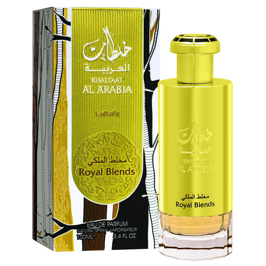 Lattafa Khaltaat Al Arabia Royal Blends Gold for Unisex - 3.4 oz EDP Spray - Medaid International