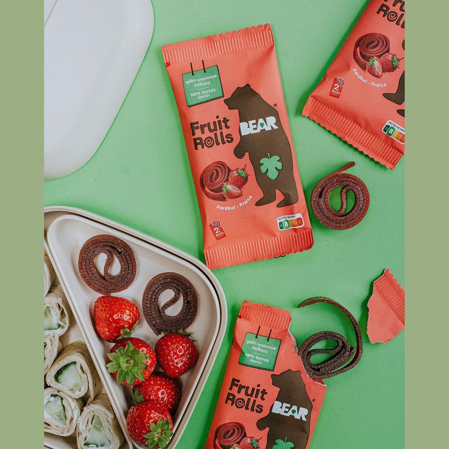 Bear Yoyo 100 Percent Fruit Rolls Strawberry 20 g (Pack of 18) - Medaid International