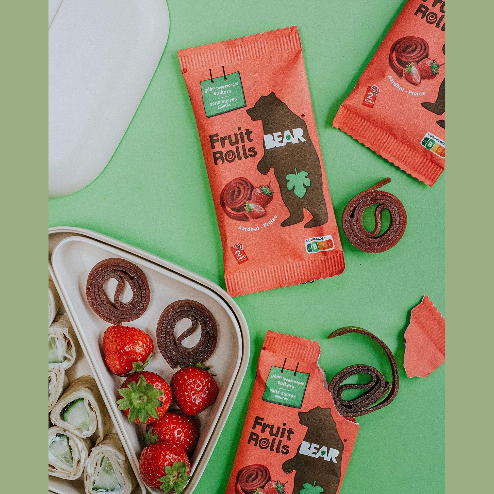 Bear Yoyo 100 Percent Fruit Rolls Strawberry 20 g (Pack of 18) - Medaid International